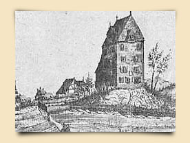 Le château de “Schilkenhaim" d’après l’estampe du peintre hollandais Jean Van de Heyden ( 1637-1712 )